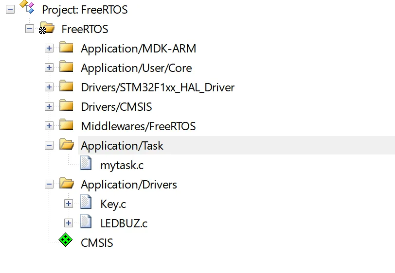 图5-13 屏蔽CMSIS-OS接口任务代码